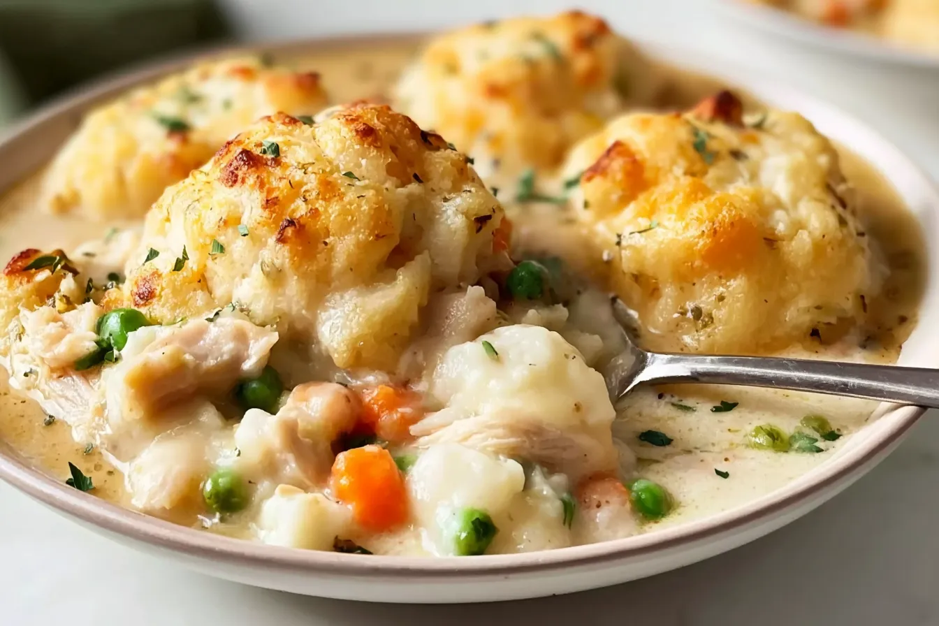 chicken dumpling casserole 1