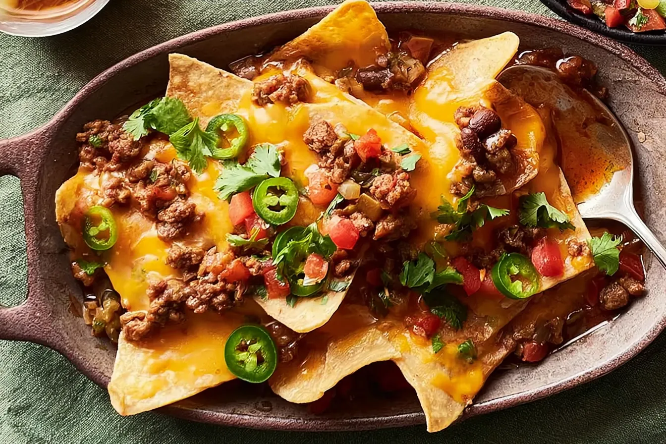 Chili-Cheese Nachos - A Mouthwatering Snack