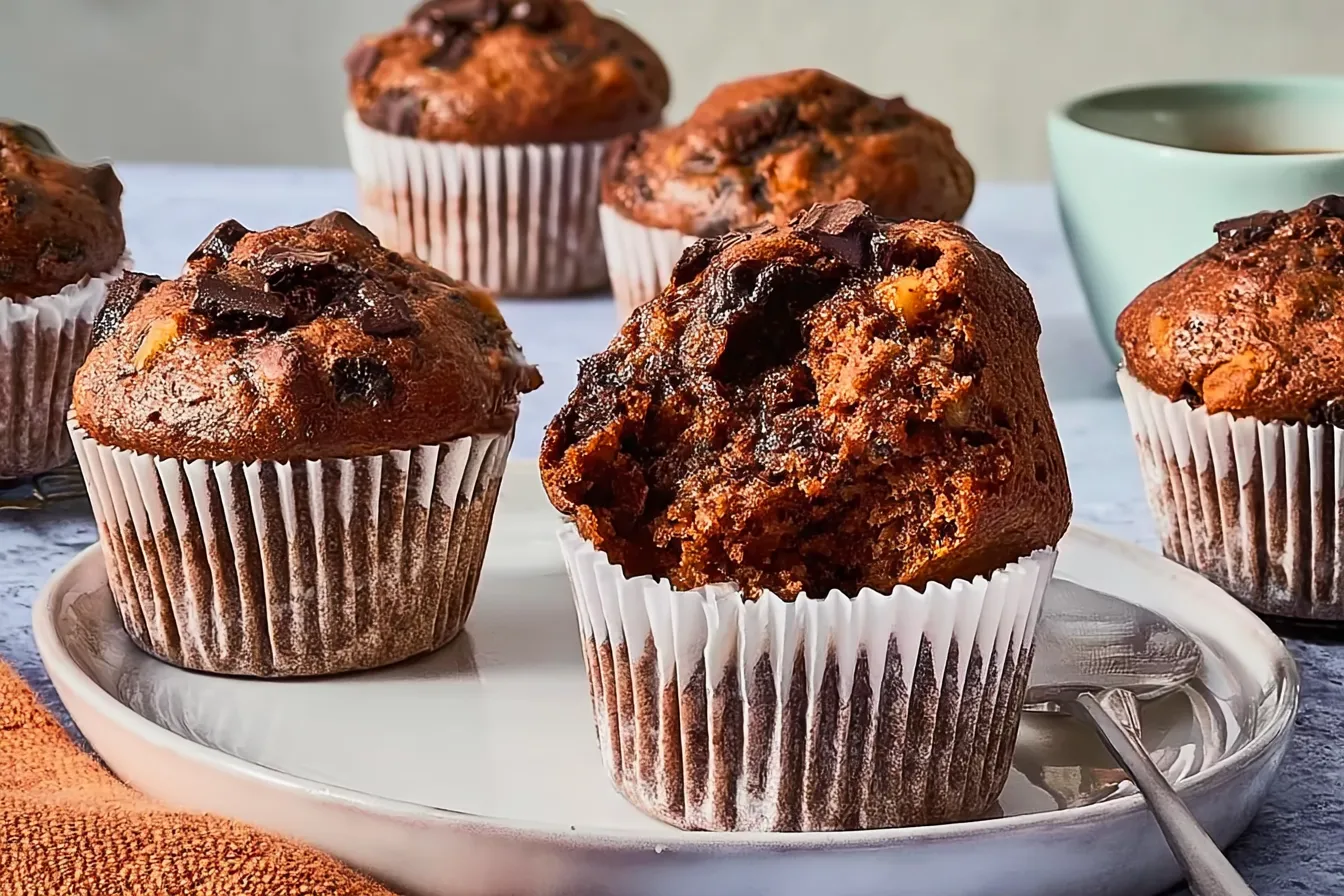 Chocolate Banana Muffins: Indulge in This Deliciousness! 4 Chocolate Banana Muffins