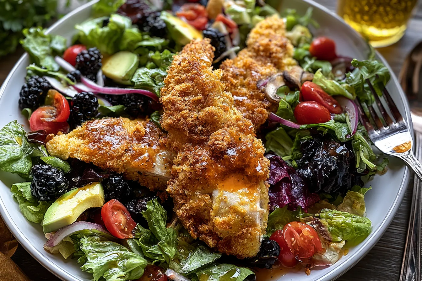 Cornmeal Crusted Chicken Salad 