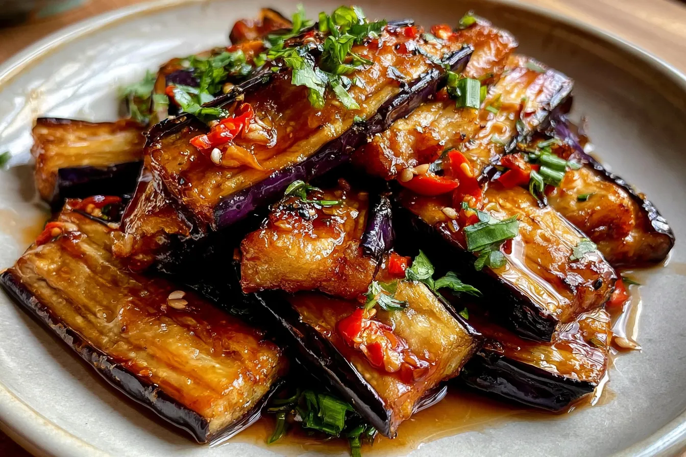 Crispy Eggplant Tossed in Garlic Soy Glaze: A Must-Try Delight 4 Crispy Eggplant Tossed in Garlic Soy Glaze: A Delicious Chinese-Style Delight