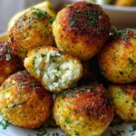 Crispy Zucchini-Feta Balls: An Irresistible Treat 14 Crispy Zucchini-Feta Balls Fresh Out of the Oven