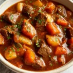 Crockpot Beef Stew Recipe: Comfort Food Done Right 14 Crockpot Beef Stew in a Serving Bowl