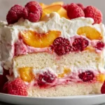 Delicious Raspberry Peach Heaven On Earth Trifle