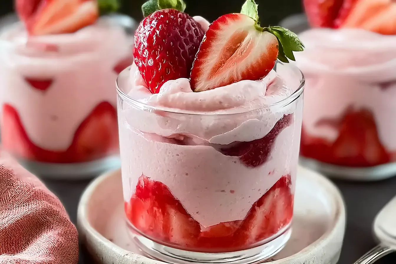 Dreamy 5-Min Strawberry Mousse: Eggless & Vegan! 