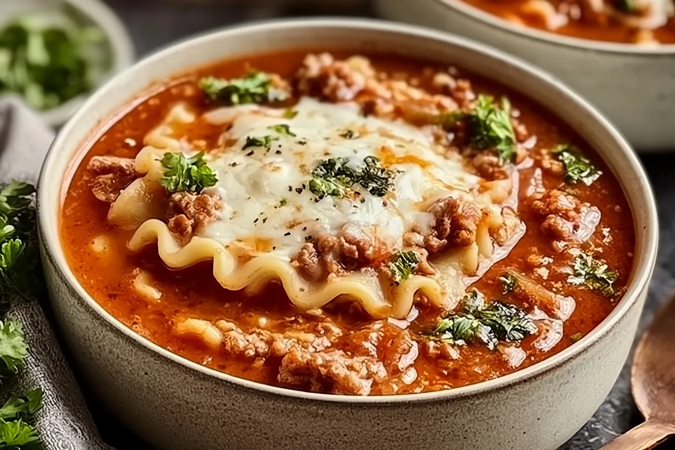 Easy Beef Lasagna Soup: Quick Comfort Food 