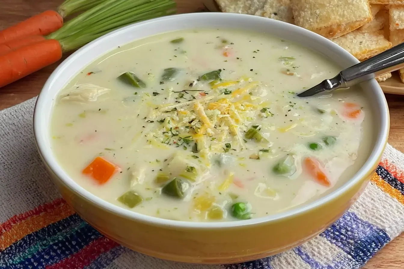 Easy Chicken Pot Pie Soup: Comfort in Every Spoonful 4 Easy Chicken Pot Pie Soup