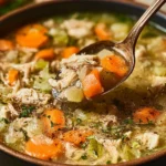 Easy Chicken Soup Ingredients and Final Dish