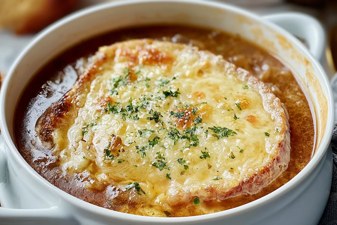 Cozy Bowl of Easy French Onion Soup