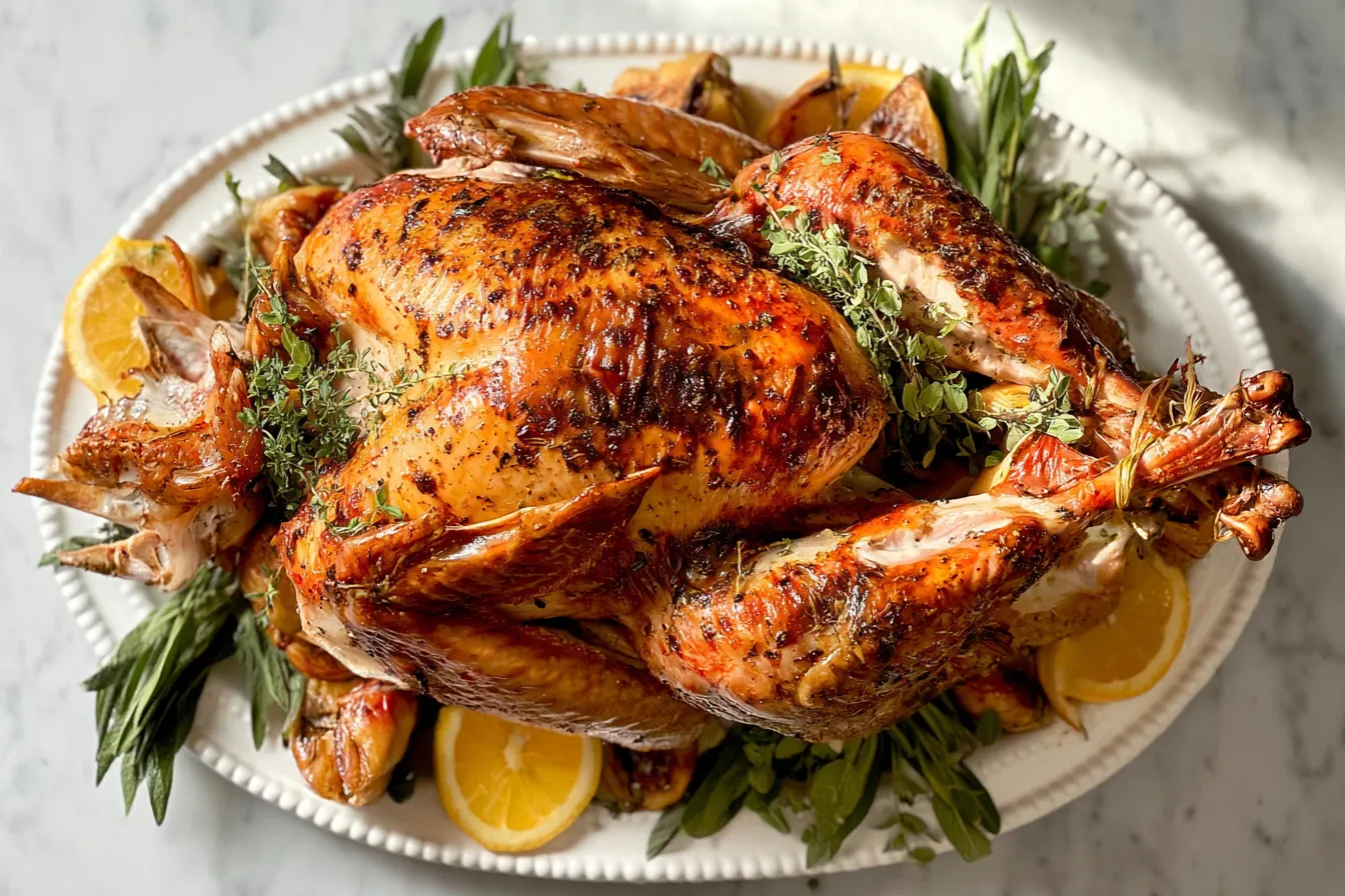 Easy Roast Turkey Ready to Serve