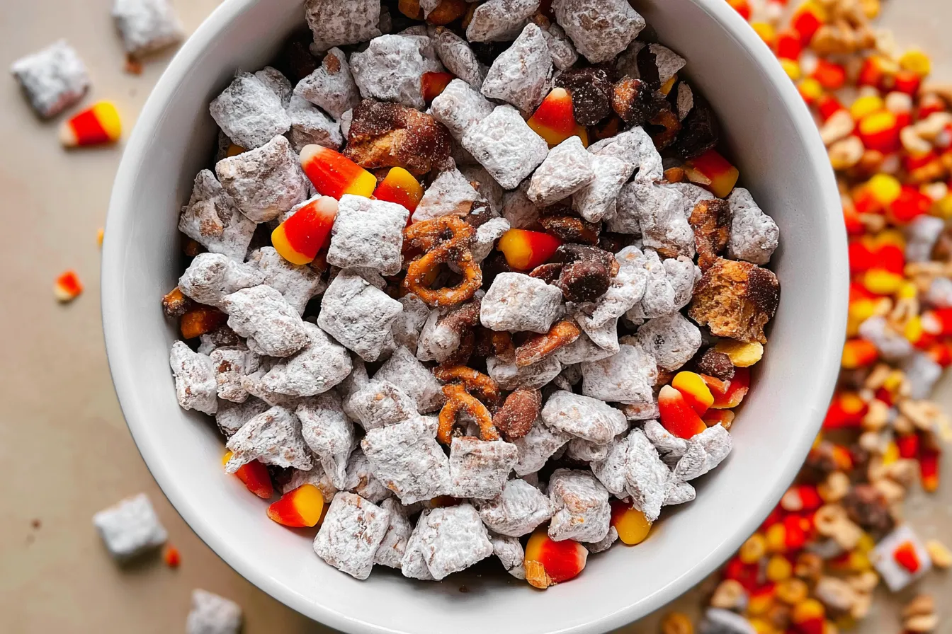 Delicious Fall Muddy Buddies Recipe