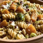 "Fall Pasta Salad with Butternut Squash and Brussels Bliss" 15 "Fall Pasta Salad with Butternut Squash and Brussels"