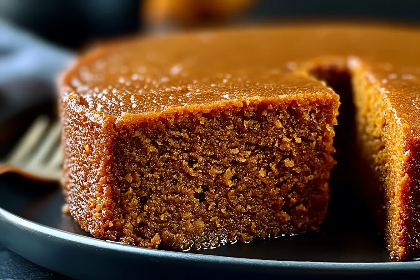 Delicious Flourless Sweet Potato Ginger Cake Slice