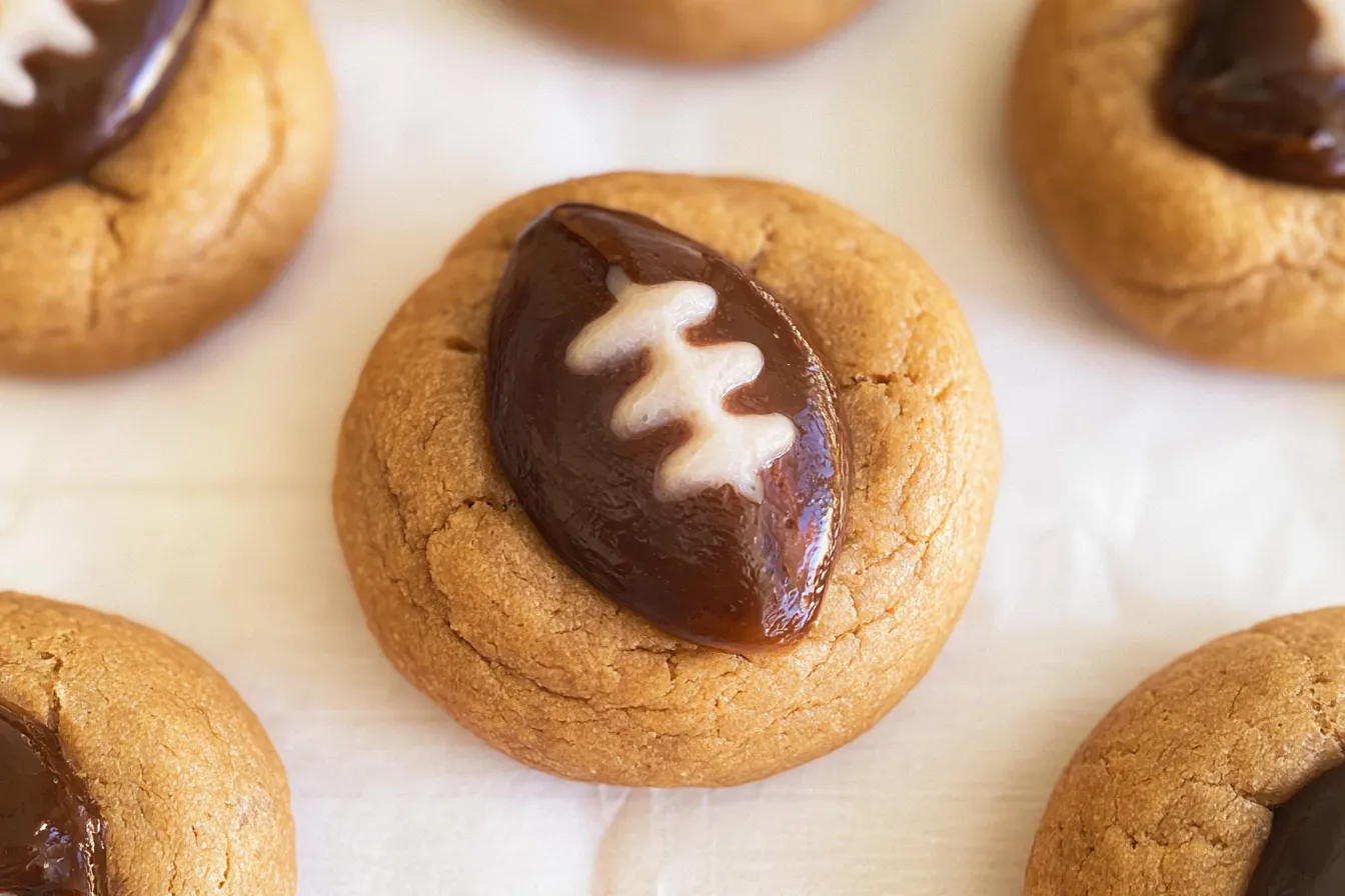 Football Blossom Cookies - Perfect Game Day Treats