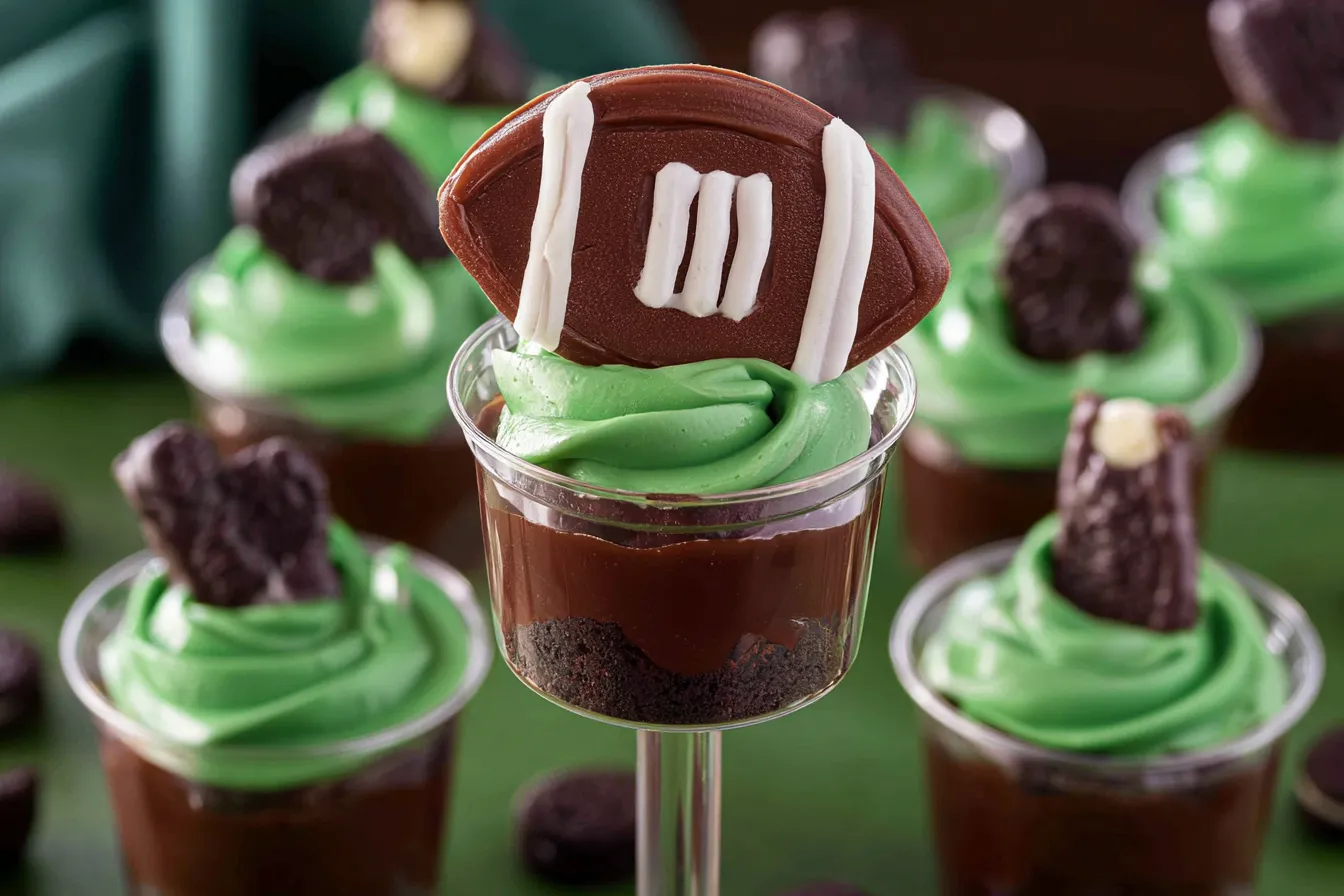 Football Themed Dirt Cups: A Fun Treat for Game Day 4 Football Themed Dirt Cups
