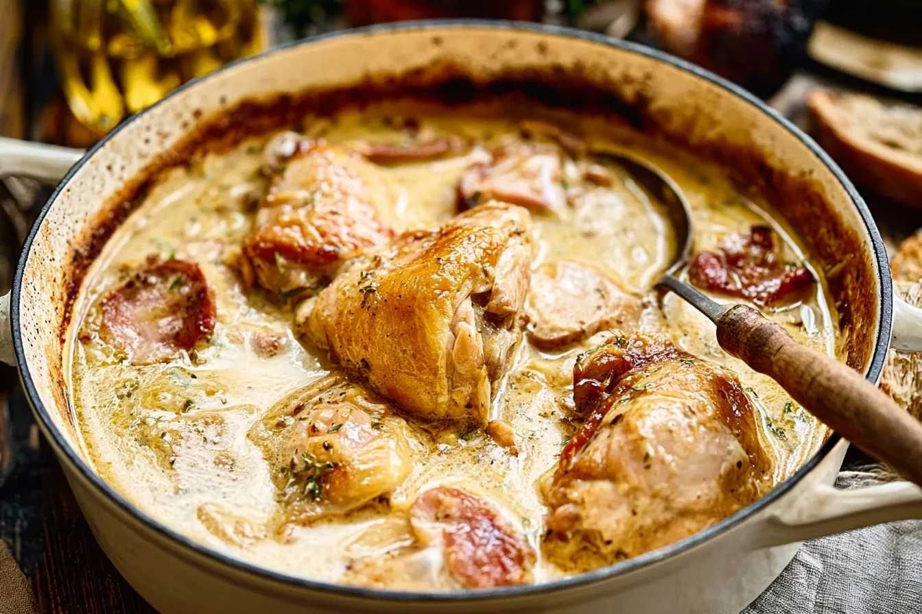 French Chicken Casserole a la Normande