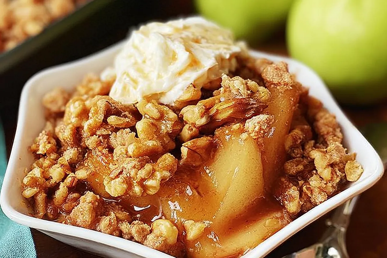Fresh Pear & Walnut Crisp - A Delightful Fall Dessert 4 Fresh Pear & Walnut Crisp