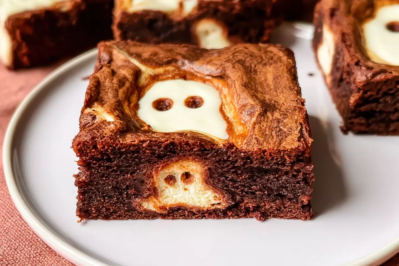 Ghost Cheesecake Brownies: A Spooktacular Delight! 4 Ghost Cheesecake Brownies