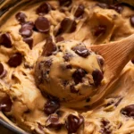 gooey football chocolate chip skillet cookie easy recipe 3