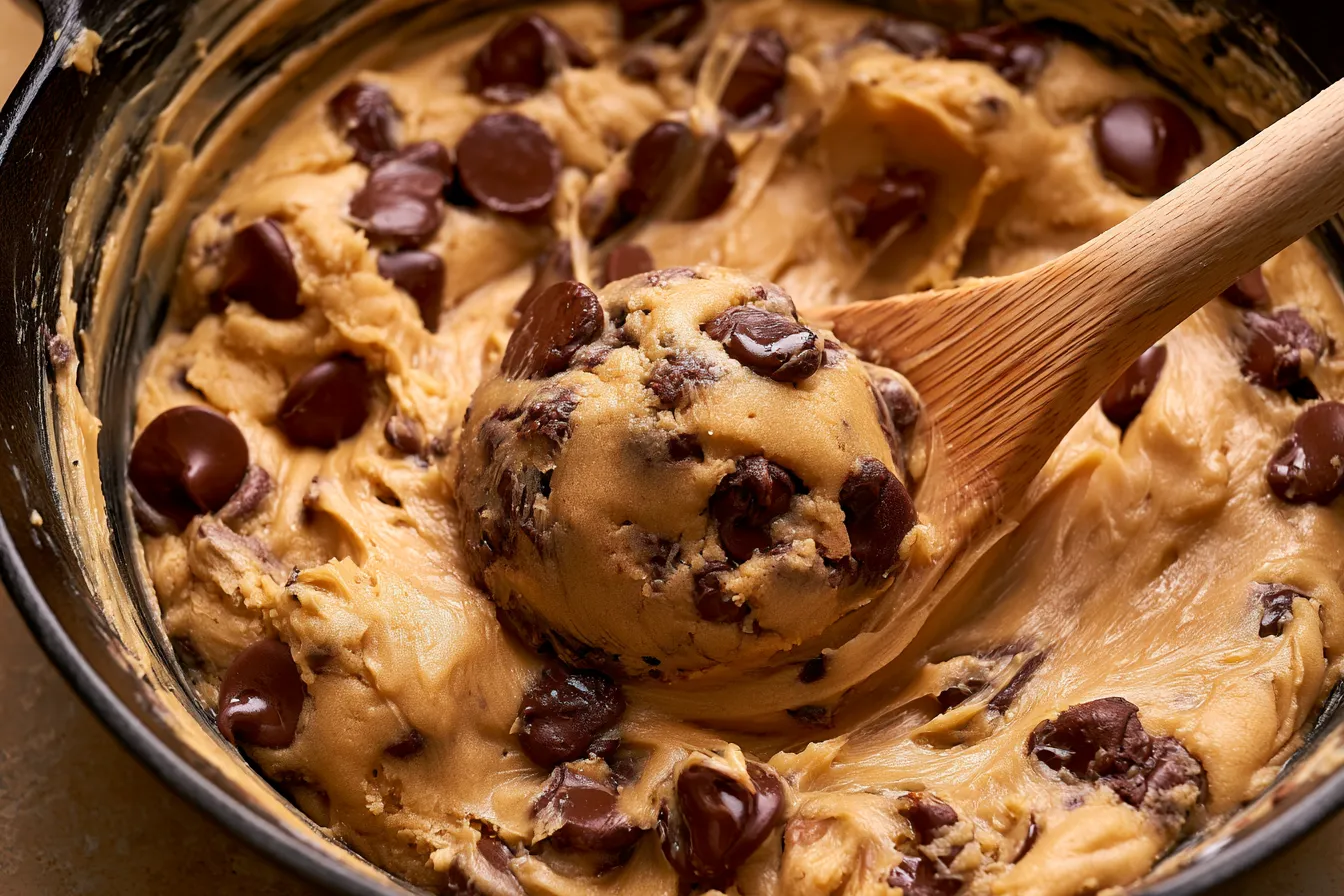 gooey football chocolate chip skillet cookie easy recipe 3