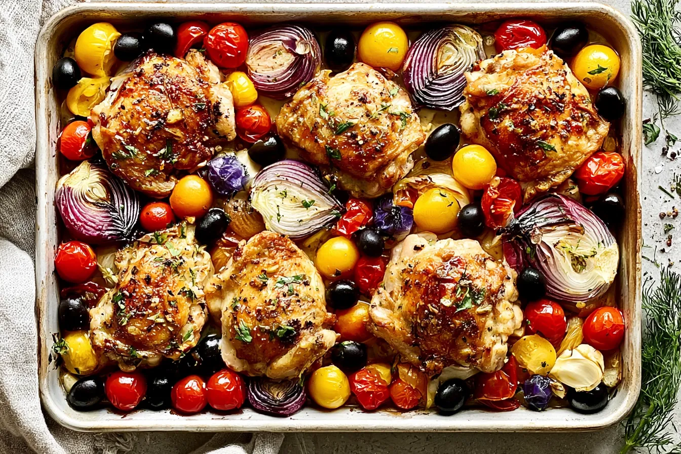 Greek Sheet Pan Chicken 
