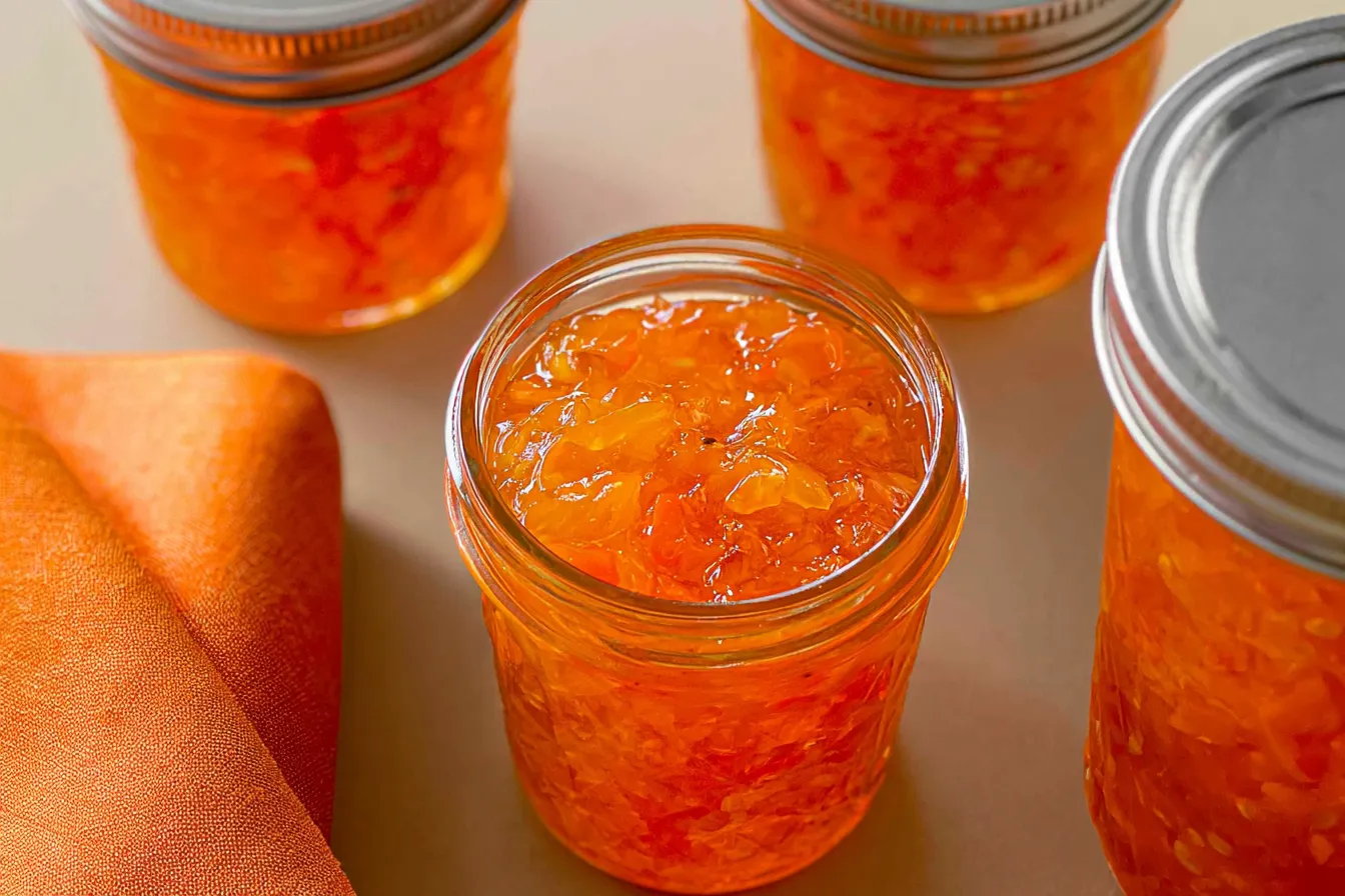 Habanero Pepper Jam in a Jar