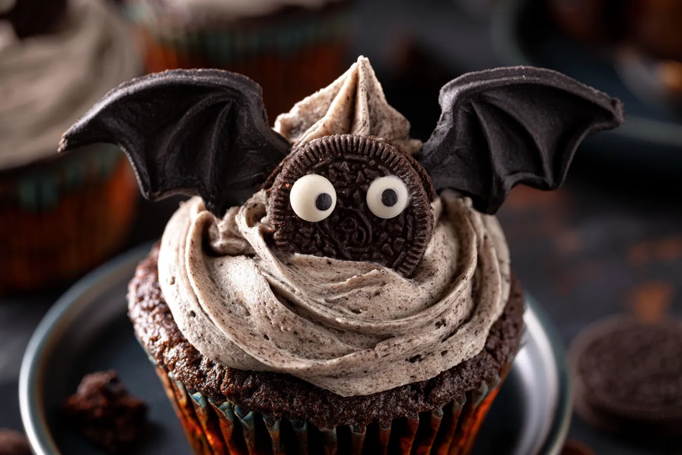 Halloween Bats Oreo Cupcakes: A Spooky Dessert Delight