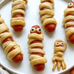 Spooky Halloween Mummy Hotdogs Ready to Eat