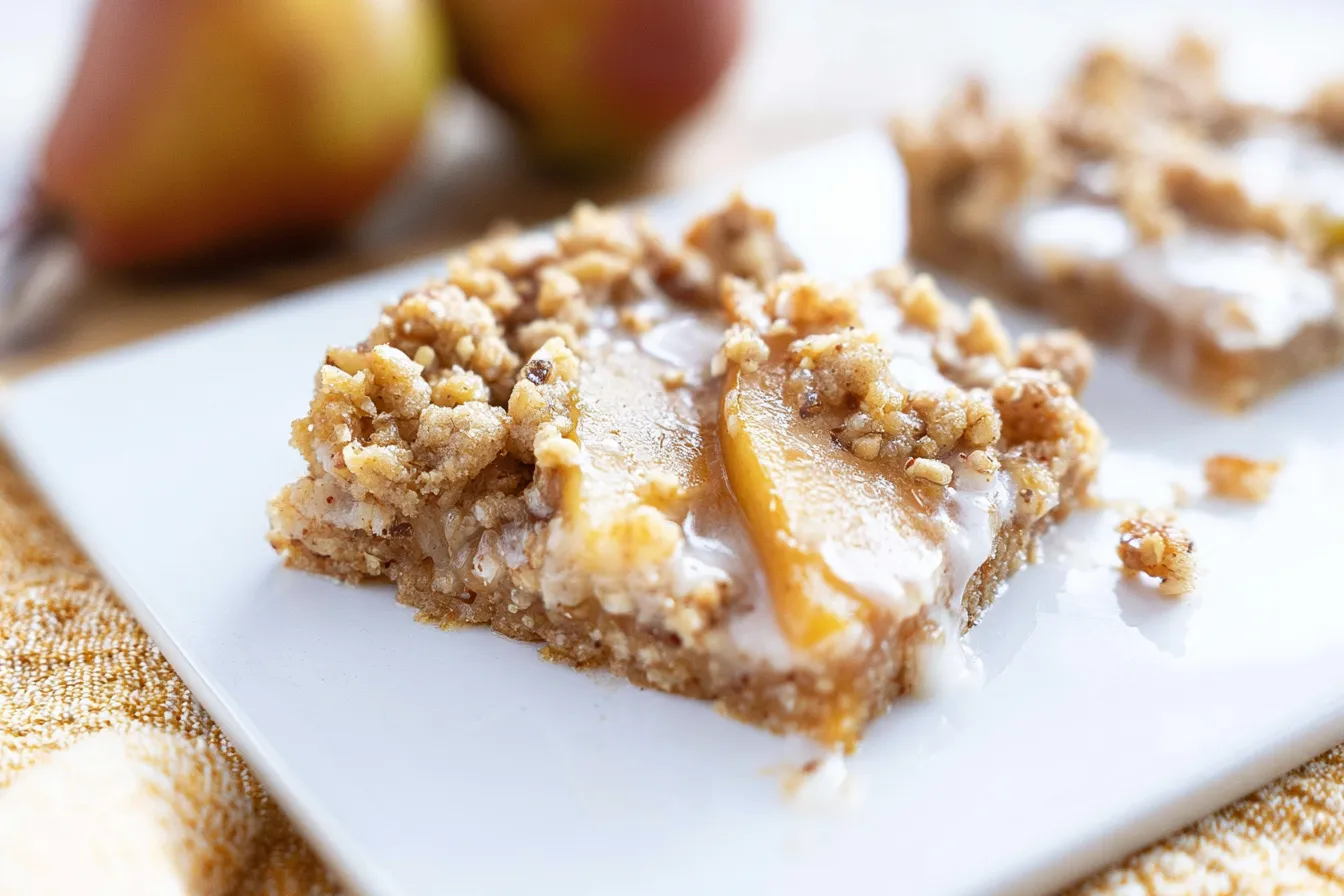 Healthy Pear Oatmeal Crumb Bars: Deliciously Guilt-Free Treats 4 Healthy Pear Oatmeal Crumb Bars