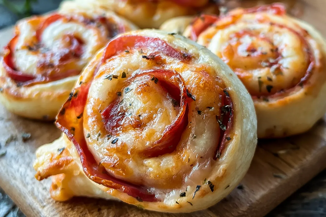 Delicious Homemade Pizza Rolls Fresh Out of the Oven