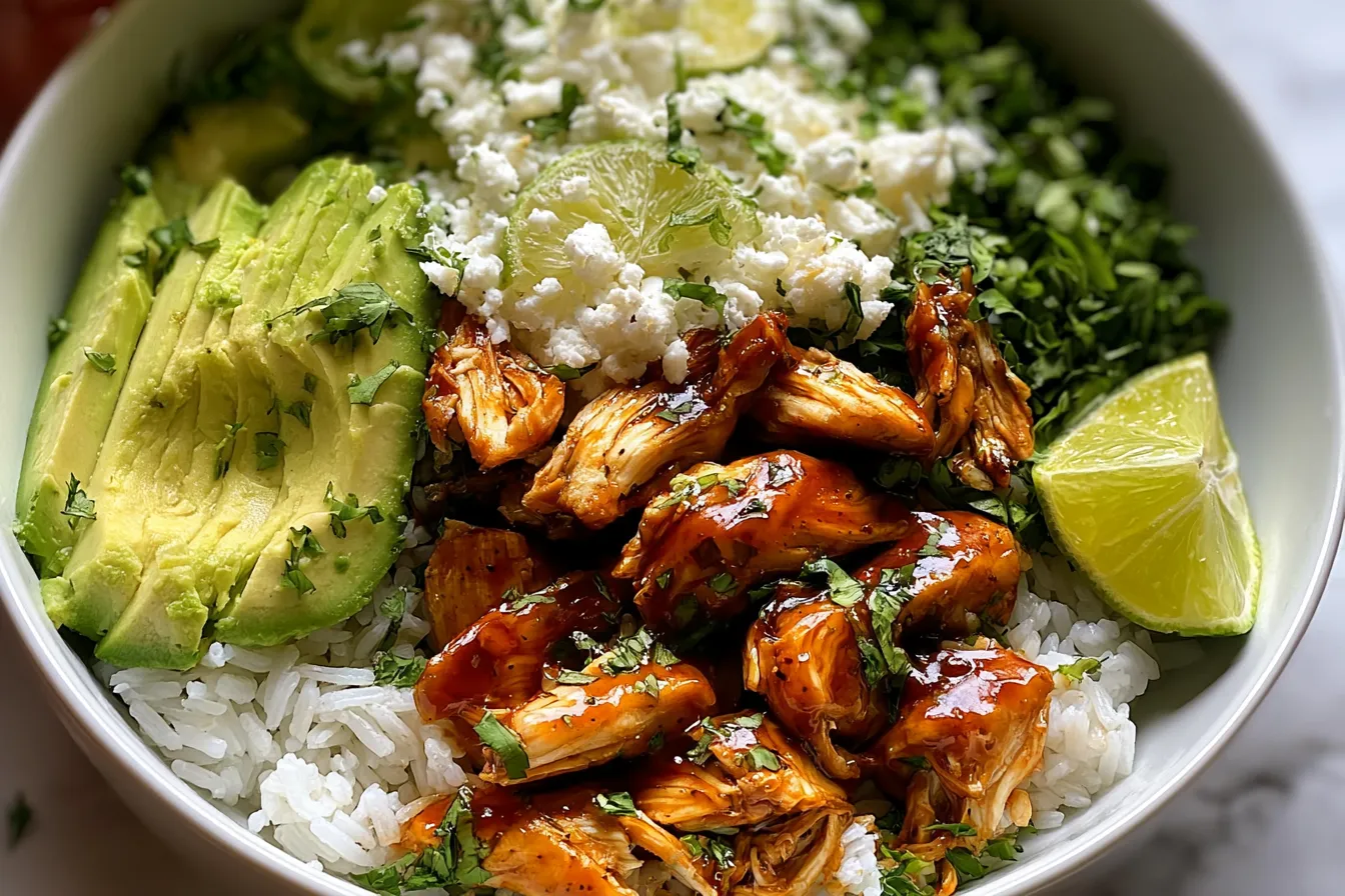 Honey Lime Chicken & Avocado Rice Bowl – Healthy & Delicious! 4 Honey Lime Chicken & Avocado Rice Bowl – High Protein Healthy Dinner Idea
