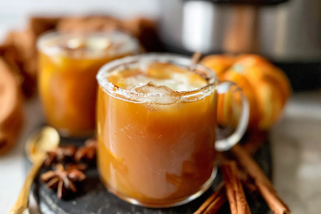 Cozy Instant Pot Pumpkin Apple Cider in a Mug