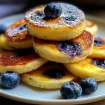 Irresistibly Easy Blueberry Lemon Pancake Bites Recipe – Yum! 14 Irresistibly Easy Blueberry Lemon Pancake Bites on a Plate