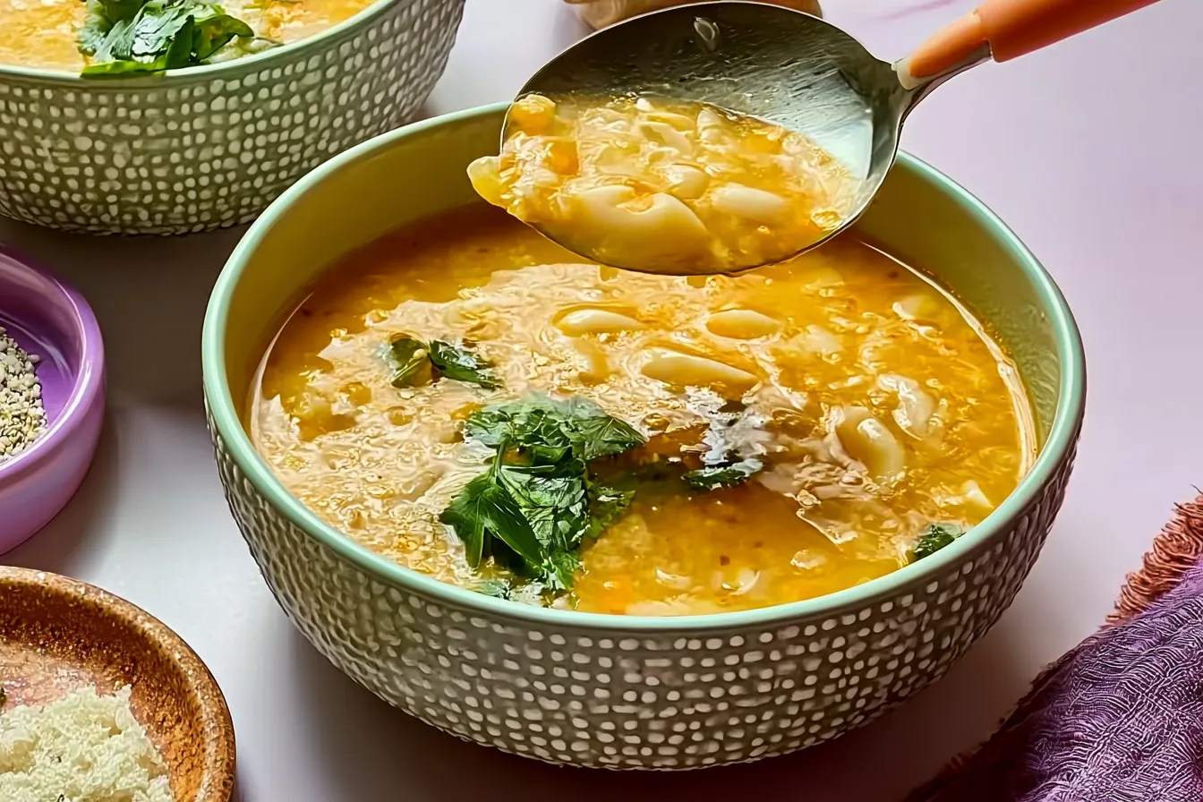 Delicious Bowl of Italian Penicillin Soup