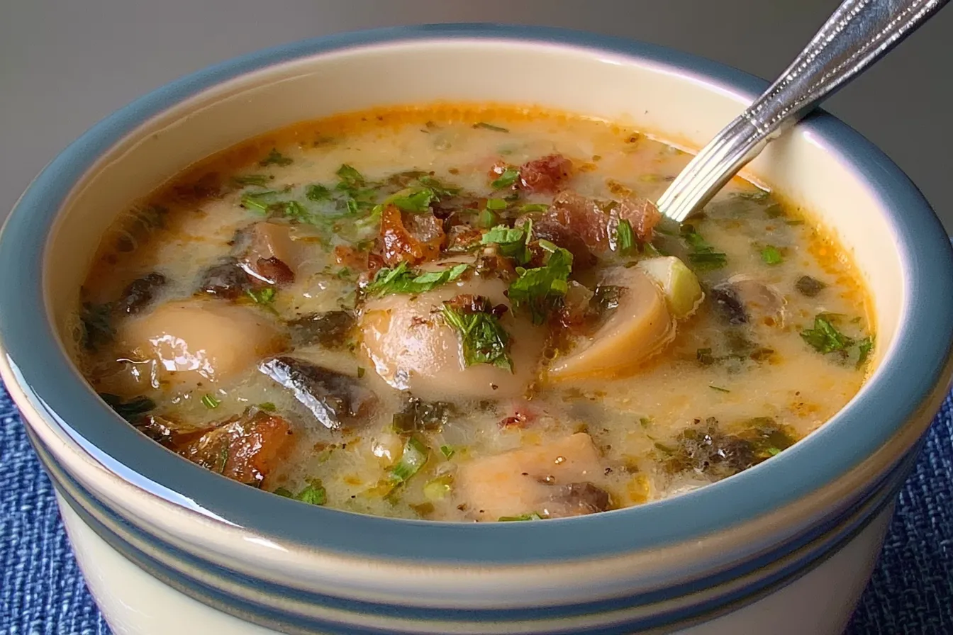 Delicious Knock Your Socks Off Crock Pot Soup in Bowl