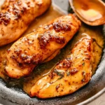 Maple Mustard Glazed Chicken on a Plate