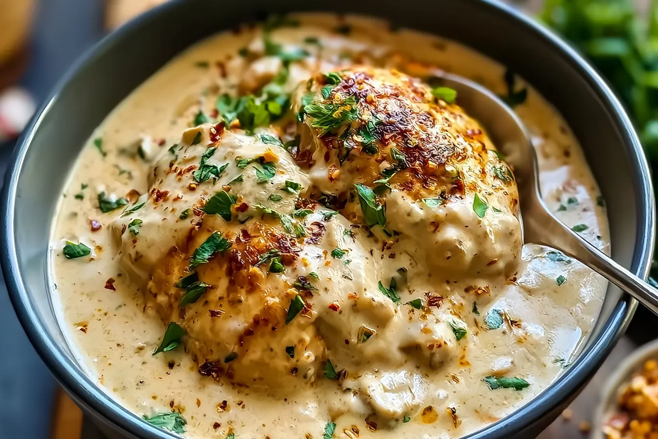 Delicious Marry Me Chicken Served with Fresh Herbs