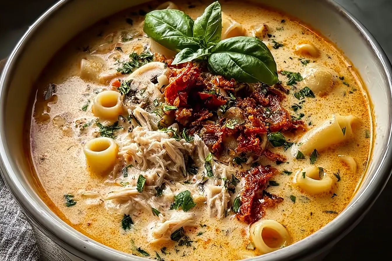 "Delicious Marry Me Chicken Soup in a Bowl"