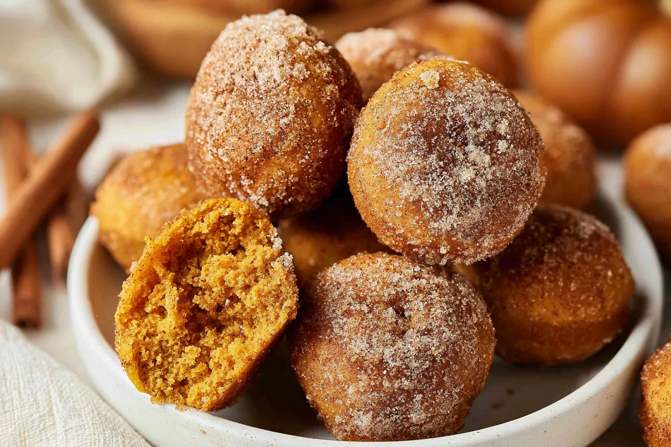 Mini Pumpkin Donut Muffins Fresh Out of the Oven