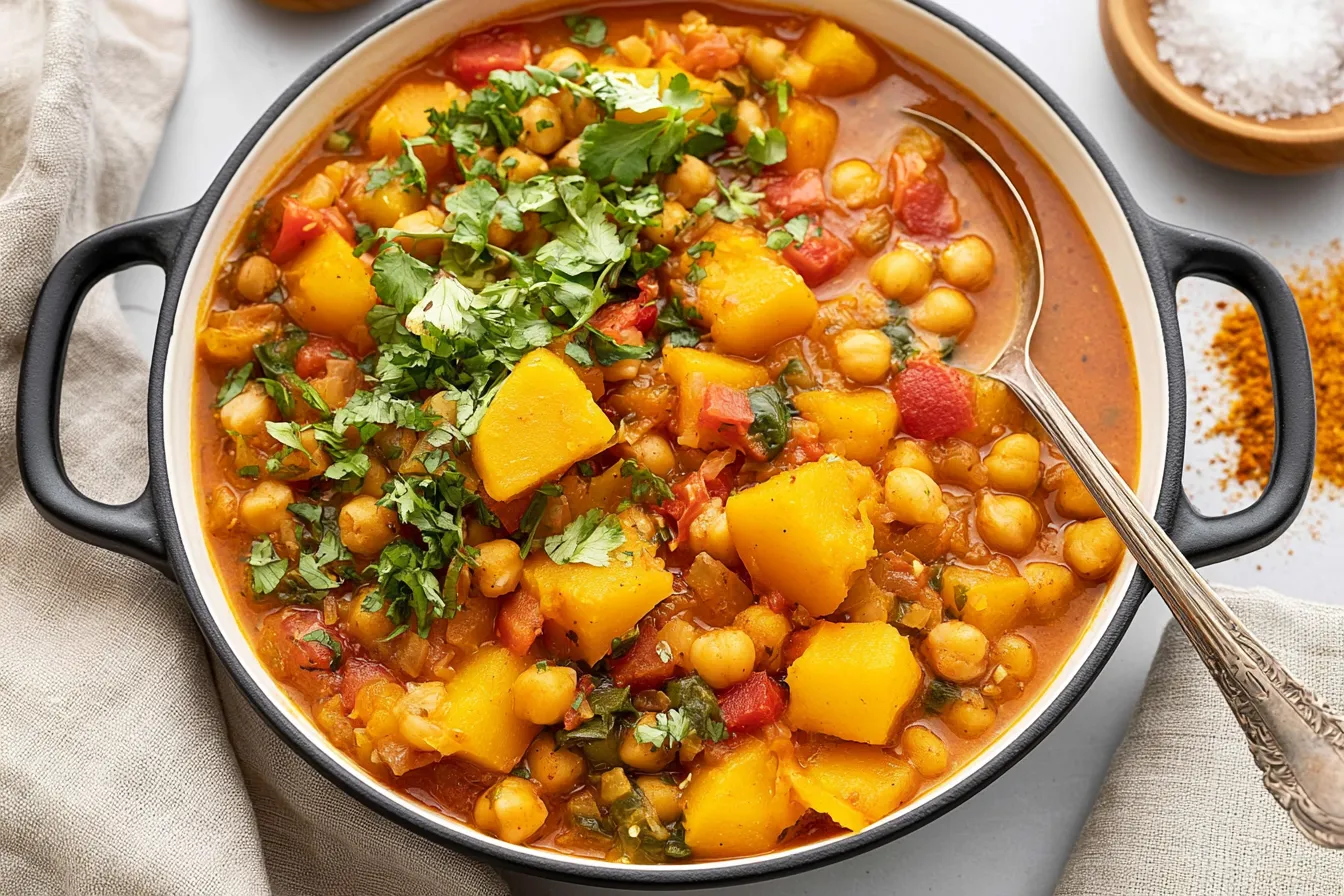 MOROCCAN PUMPKIN & CHICKPEA STEW