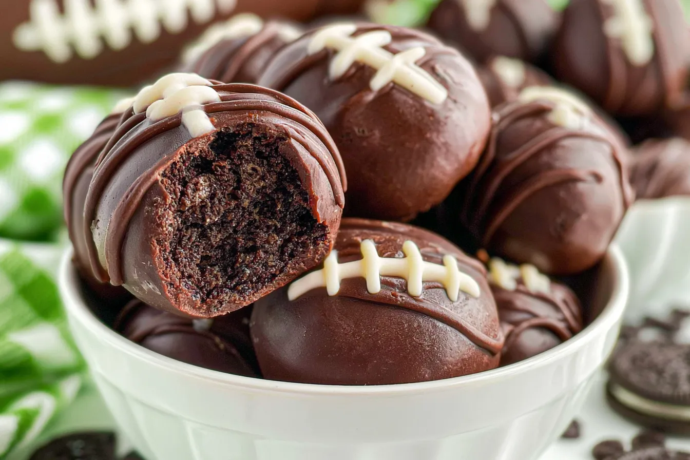 Delicious Oreo Football Truffles for Game Day
