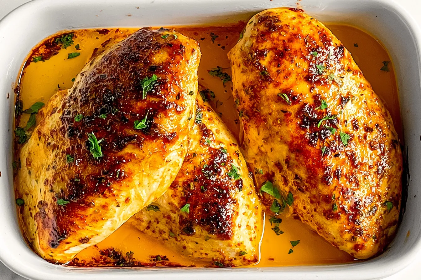 Oven Baked Chicken Breast Served with Fresh Vegetables
