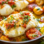 Delicious Pan-Seared Cod with Tomato Basil Sauce – A Must-Try!