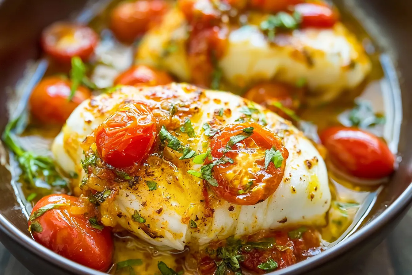 Pan-Seared Cod Recipe (with The Best Tomato Basil Sauce) 