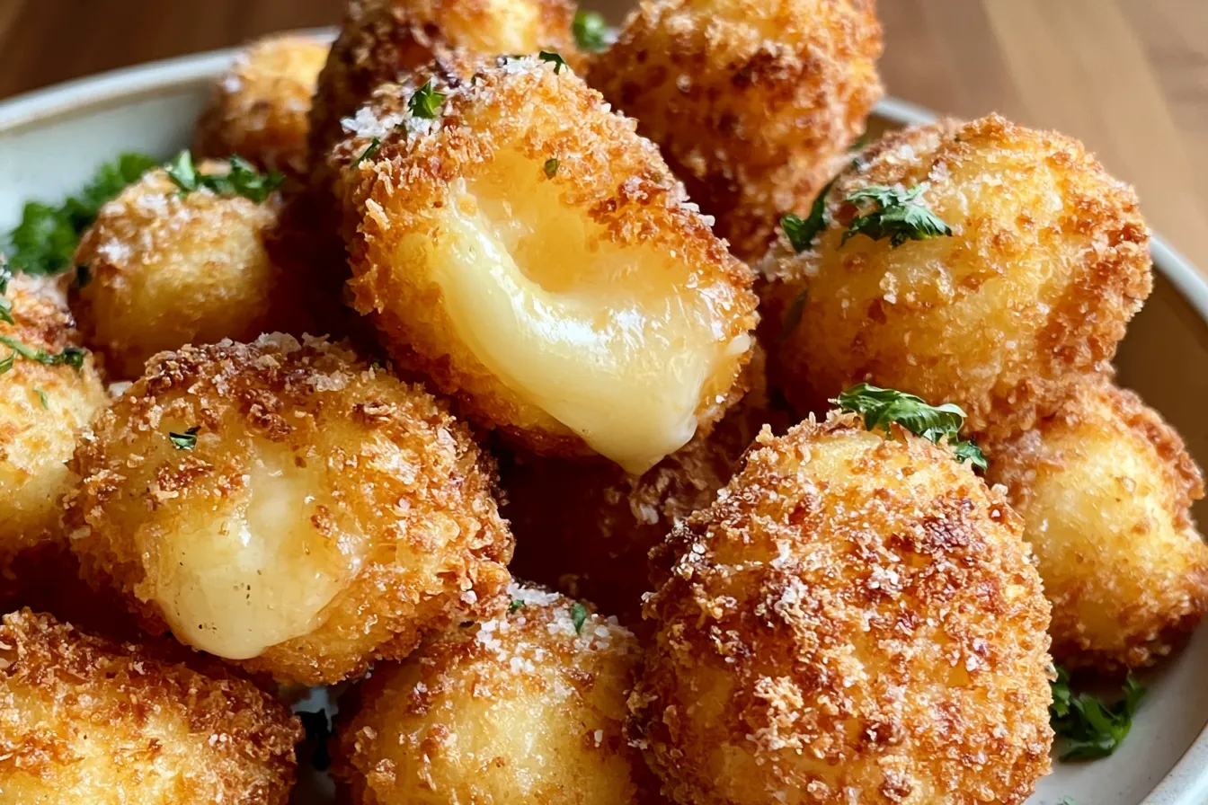 Crispy Parmesan Mozzarella Bites Freshly Air-Fried