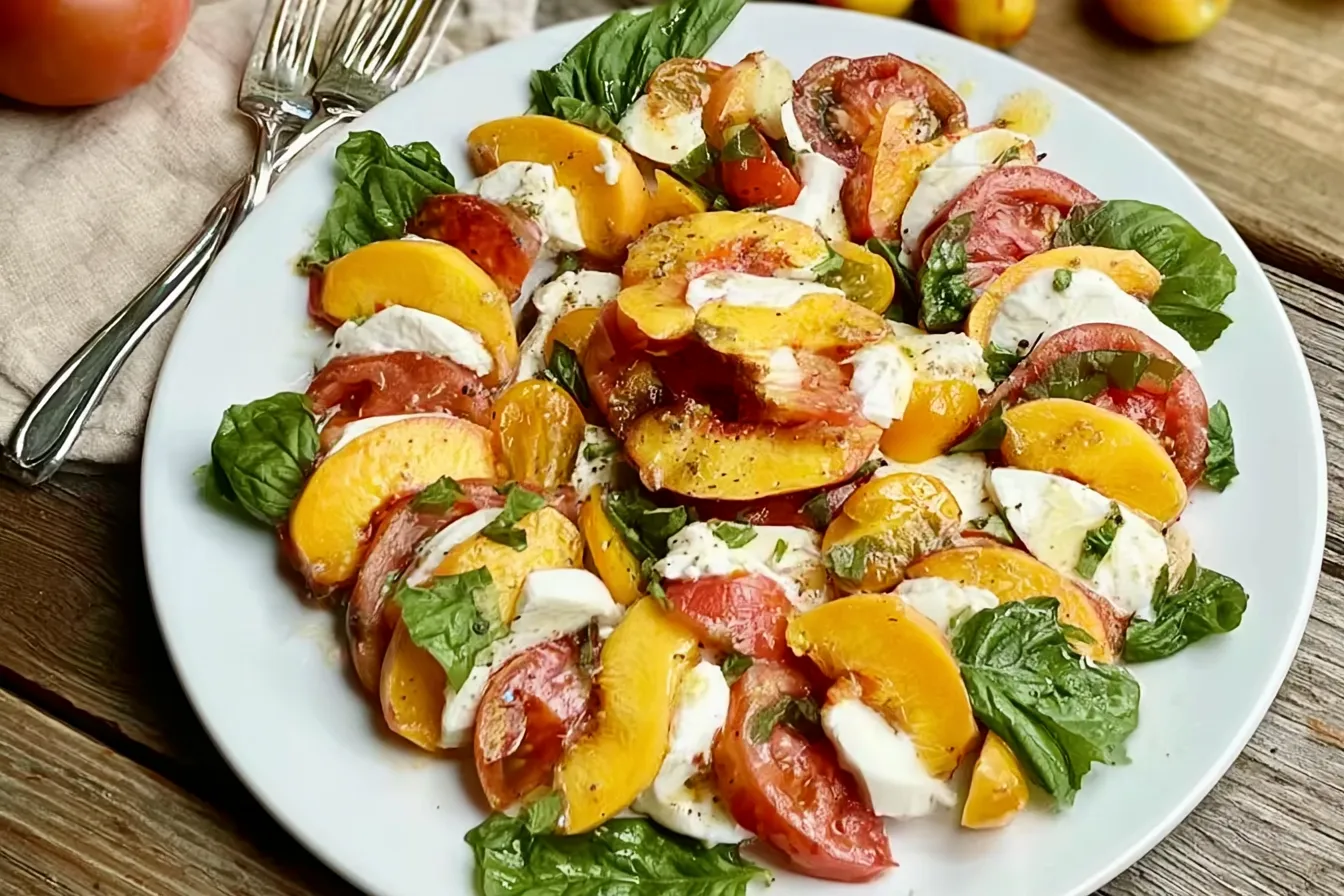 Peach and Tomato Caprese Salad: A Fresh Summer Delight 4 Peach and Tomato Caprese Salad