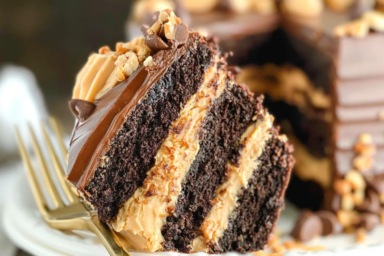 Peanut Butter Chocolate Layer Cake 
