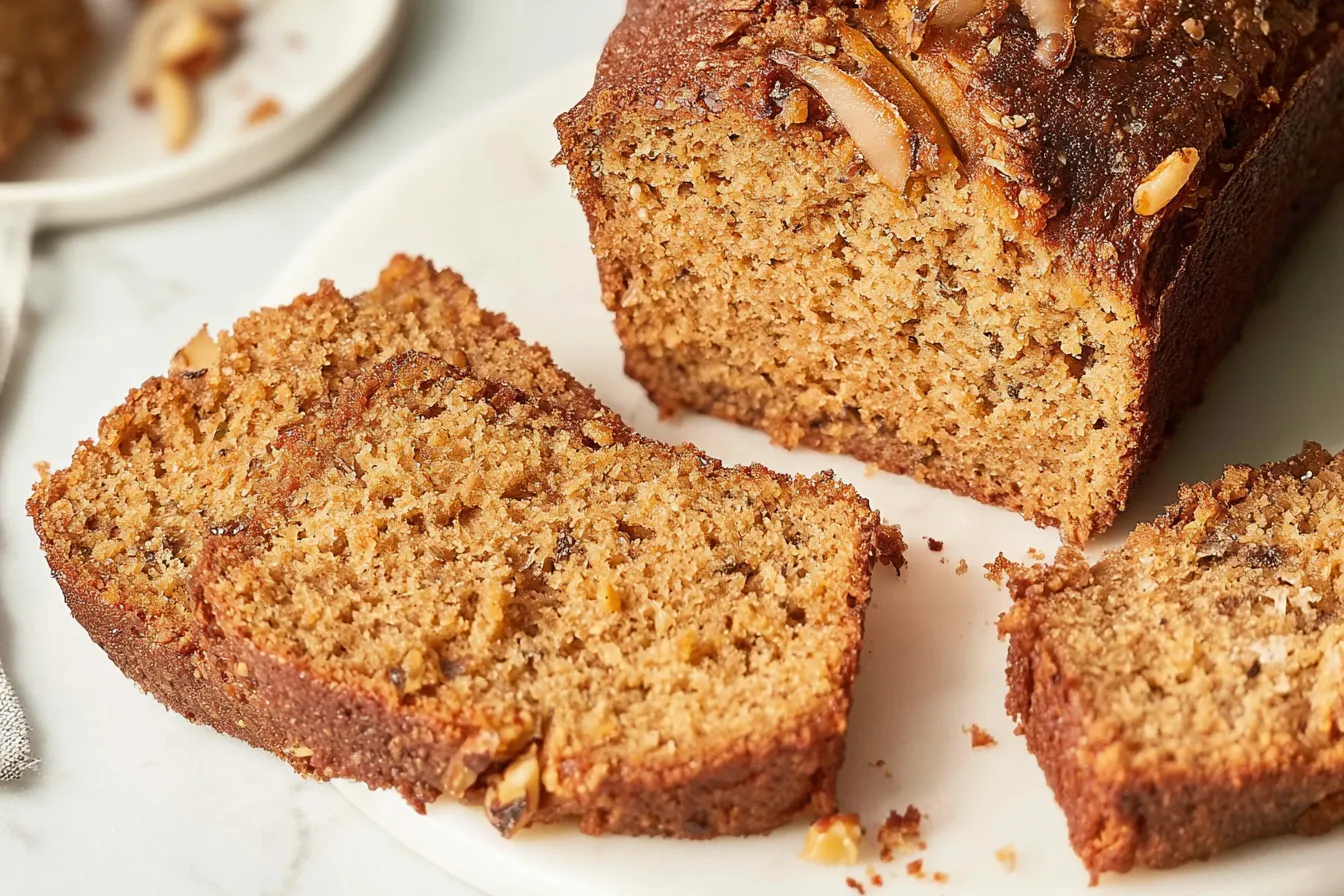 Freshly Baked Pear Bread with Golden Crust
