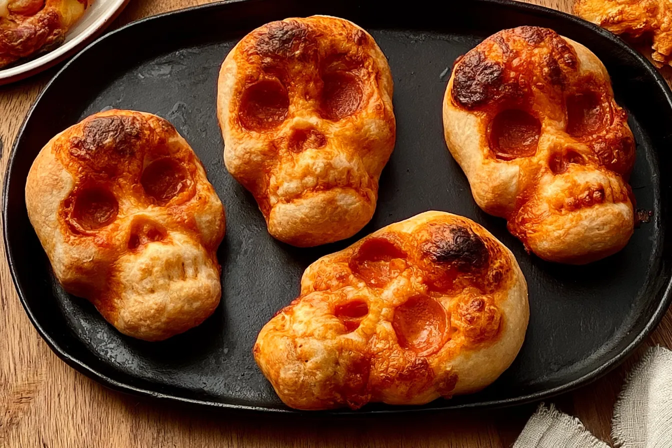 Halloween Pizza Skulls – Spooktacular Snack Idea!
