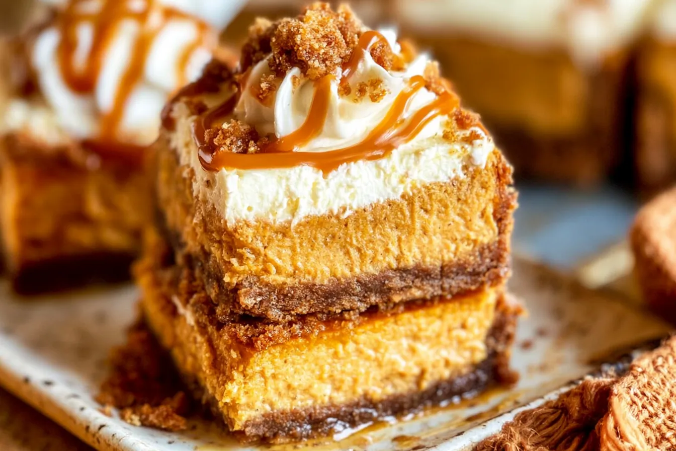 Pumpkin Cheesecake Bars 